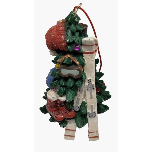 Other - Skier Christmas Tree Ornament Skiing Winter Sports Skis Poles Goggles Mittens